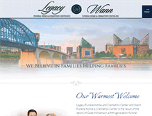 Tablet Screenshot of legacyfuneralhome.com